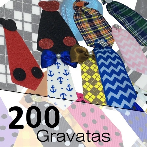200 Gravatas Pet De Alta Qualidade * Com Envio Imediato*