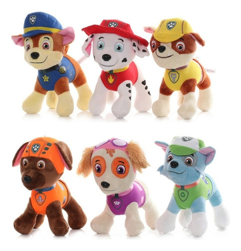 Peluche Paw Patrol, Chase De 20 Cm Cachorro Patrulla Canina.