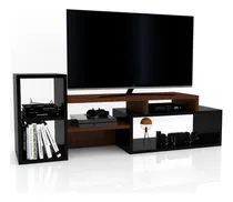 Comprar Mesa Para Led Lcd Tv Rack Modulo Organizador Moderno La Font Color Marrón