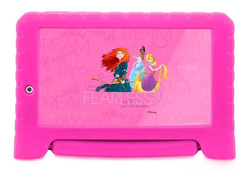 Tablet  Multilaser Disney Princesa Kids Plus NB281 7" 8GB rosa e 1GB de memória RAM