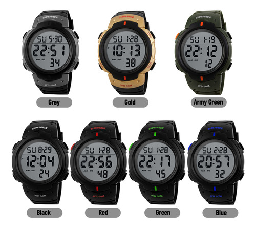 Reloj Digital Para Hombre Con Cronómetro Y Alarma