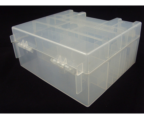 Caja De Almacenamiento Transparente 18650 26650 Aa Aaa