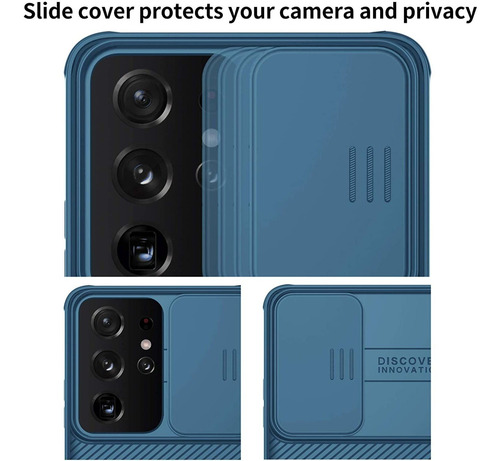 Imagem 3 de 6 de Capa Capinha Anti Impacto Nillkin Camshield Galaxy S21 Ultra