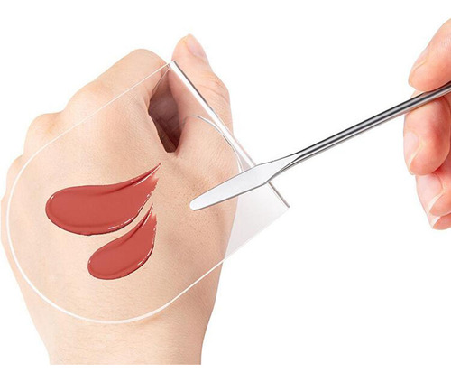 6 Paleta De Maquiagem Acrílica Espátula Com Espátula