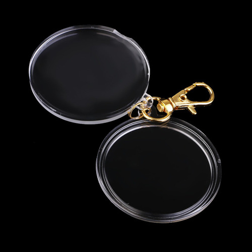 Porta Monedas De Acrílico Cajas De Monedas Llavero Llavero