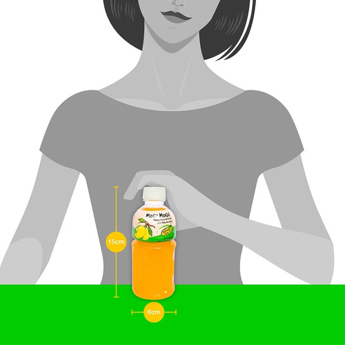 Imagen 5 de 6 de Caja Con 24pzs De Mogu Mogu De Mango Con Nata De Coco 320ml