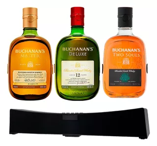 Whisky Buchanans 12 Deluxe + Two Souls + Master + Bocina Pk