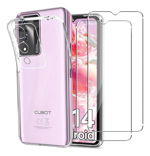 Funda Para Cubot A10 Transparente Carcasa + 2 Mica