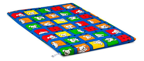 Colchonete Lavável Para Cães E Gatos Mokoi Azul Tamanho Nº 7