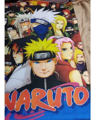 Toalha De Banho Infantil Naruto Felpuda Algodão Praia Piscina