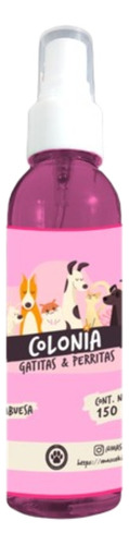 Colonia Para Perros Gatos Sin Alcohol 150ml Aroma Frambuesa