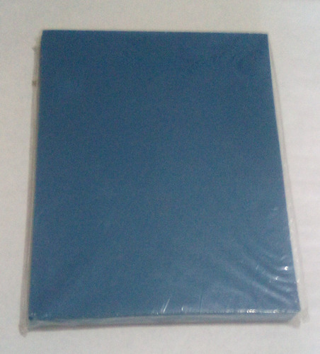 Portada Plástica Vinil Traslúcida Azul Paquete X 24 Unidades