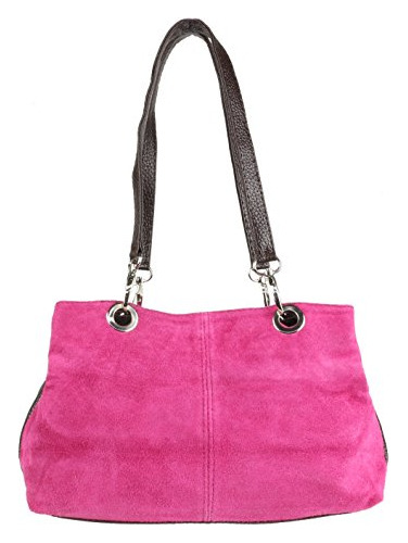 Bolsos Femeninos Suede Italiano Bag Fuchsia