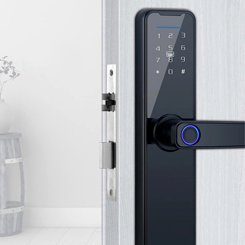 Cerradura De Puerta Inteligente Con Huella Digital De Manija
