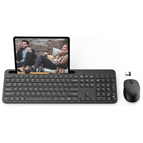 Combo De Teclado Y Mouse Inalámbricos 2.4ghz Usb Sin R...