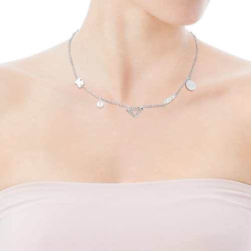 Collar Since 1920 De Plata Con Perla