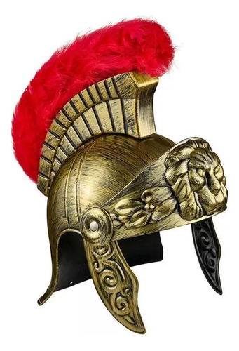 Casco Romano Dorado Accesorio Para Disfraz De Cosplay