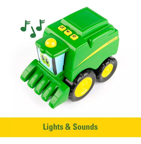 John Deere Cosechadora Corey Combine Luces Y Sonido Tomy Tractor Verde