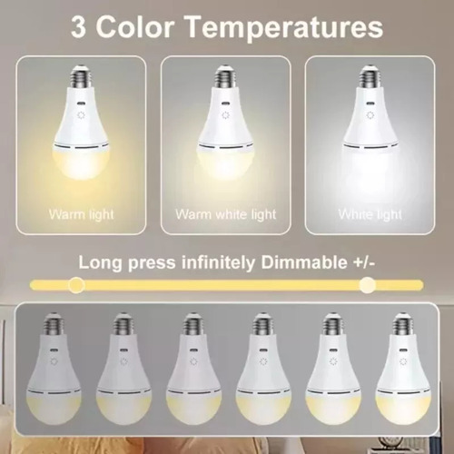 Luz Usb Recargable Con Control Remoto Y Táctil