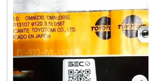 Imagen 3 de 3 de Mecha Original Para Estufa Toyotomi Modelo Dc100