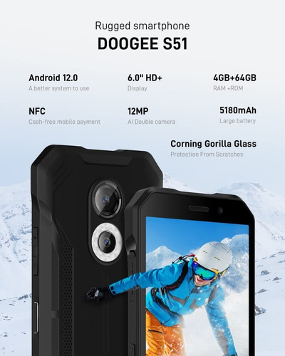 Aa Doogee S51 Robusto Teléfono Móvil 4gb +64gb 6.0 Hd Octa Core