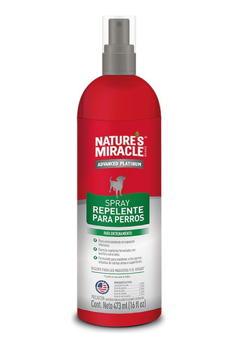 Nature Miracle Perro Repelente Spray De 16 Oz