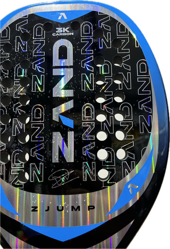 Raquete De Beach Tennis Zand Z Jump 2024 Dani Mola Carbon 3k Cor Peso 316gr - 25.5cm
