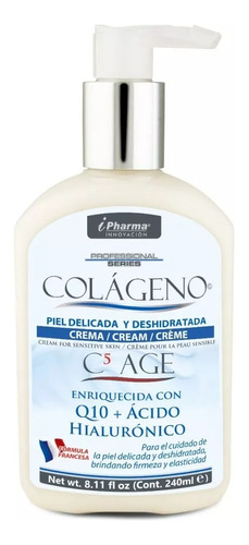 Crema De Colágeno + Ácido Hialurónico + Q10 C5 Age 240 Ml