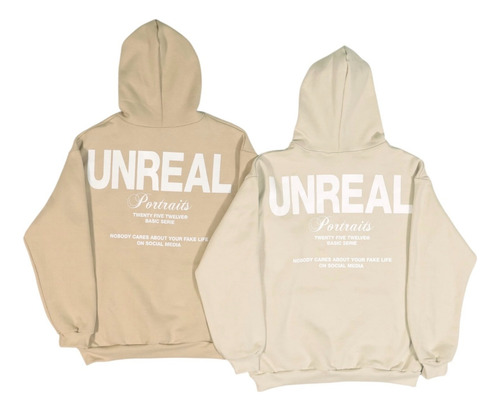 Buzo Unreal Friza Unisex Oversize Premium Moda
