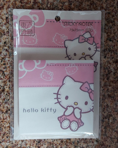 Imagen 3 de 4 de Post-it Notas Adhesivas Hello Kitty 75x75mm 55unid 4 Modelos