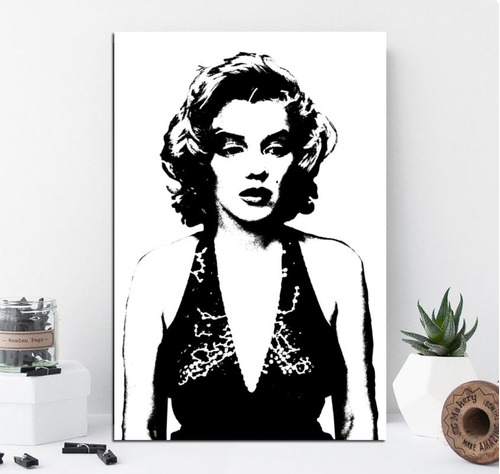 Cuadro 30x45cm Marilyn Monroe Black & White Hot