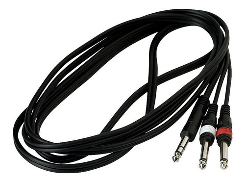 Imagen 2 de 3 de Cable Warwick 6,5st Macho Stereo A Mono X 3m Rcl 20924 D4