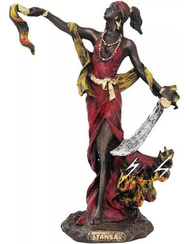 1 Estátua Orixá - Iansã Oyá / Umbanda Candomblé - Resina