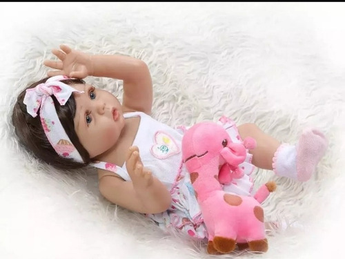 Bebé Reborn Muñeca Silicona De Cuerpo Completo 48cm Usada (Usado)