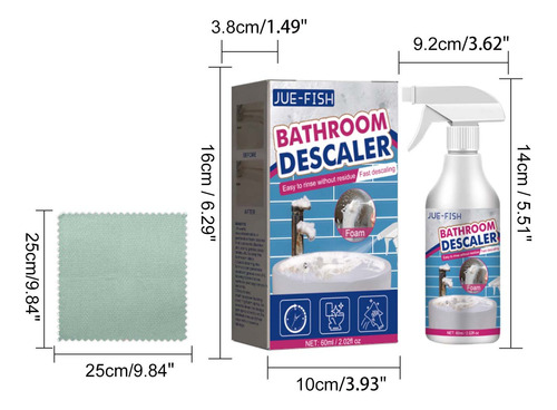 Un Limpiador De Baño, Descalcificador De Vidrio Para Baño To