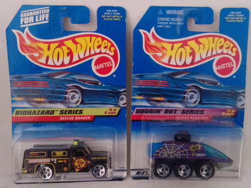 Hot Wheels Rescue Ranger Y Radar Ranger Blister Víntage 90s