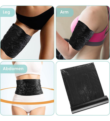 Envoltório Corporal De Papel Osmótico De Plástico Preto De