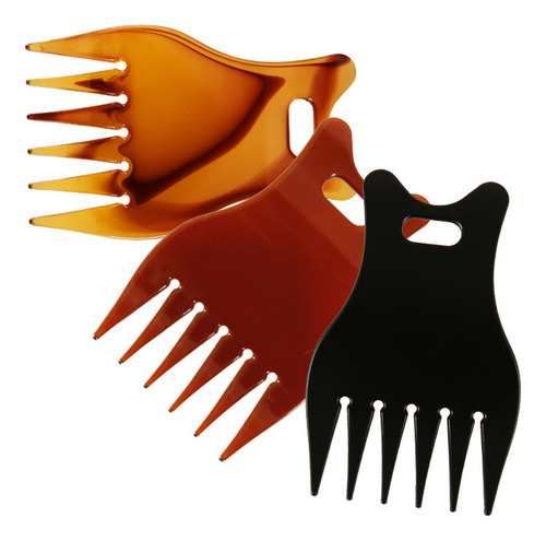 Peine De Dientes Anchos Para Cabello Peinado Hacia Atrás Y D