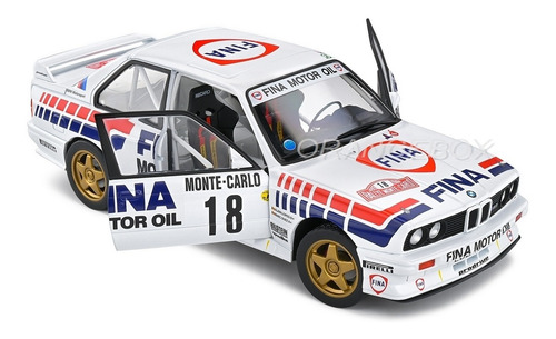 Bmw E30 M3 Gr.a 1989 Rally Monte Carlo 1:18 Solido Branco