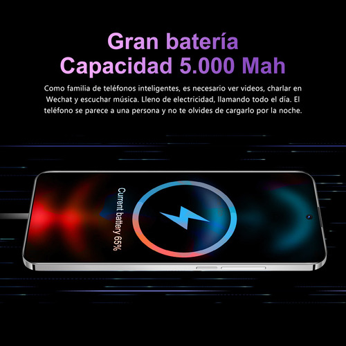Dual Sim Android Rino 12 Pro Desbloquea 512gb/12gb Ram 2025 Ultimas Ofertas Soporta 5g Wifi Android 14 Batería De Larga Duración Smartphone Negro