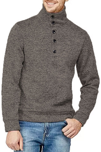 Sueter Cardigan Cuello Tortuga Moda Casual Sudadera Chamarra