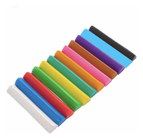 Plasticina Triangular Caja De 12 Colores Para Moldear
