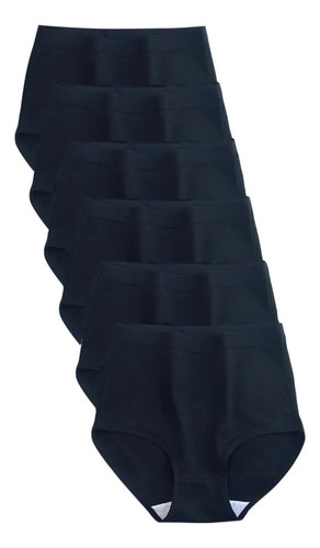 6 Packs Calzoncillos De Algodón De Talla Grande Para Mujer