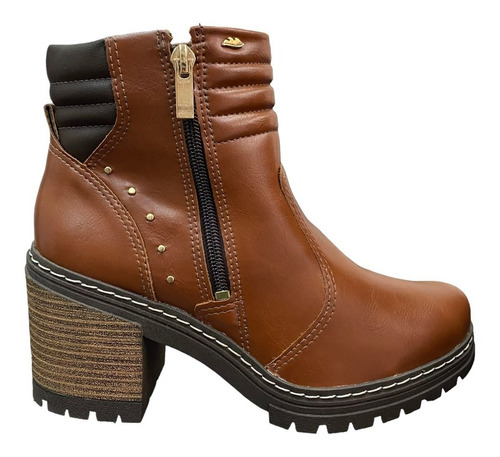 Bota Coturno Dakota De Salto Zíper G8001 Original Lançamento