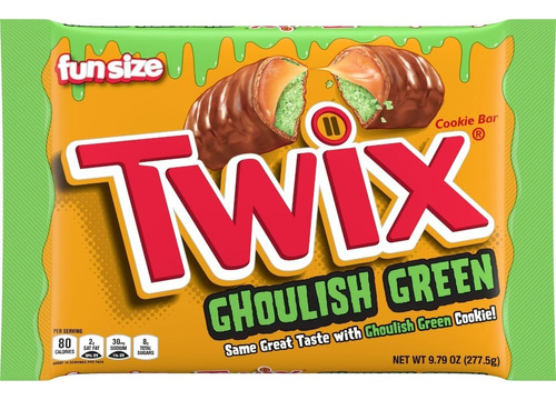 Dulces Twix Ghoulish Green Edicion Halloween 277g Americanos