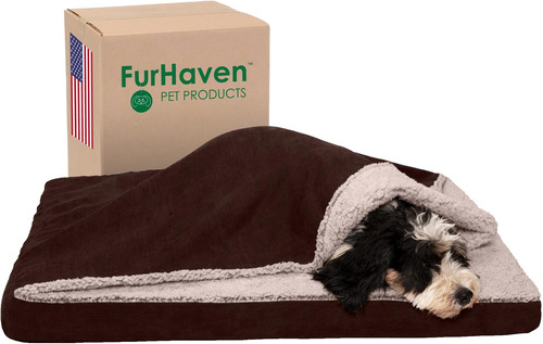 Furhaven Cama Ortopédica Para Perros Con Funda Extraíble Y L