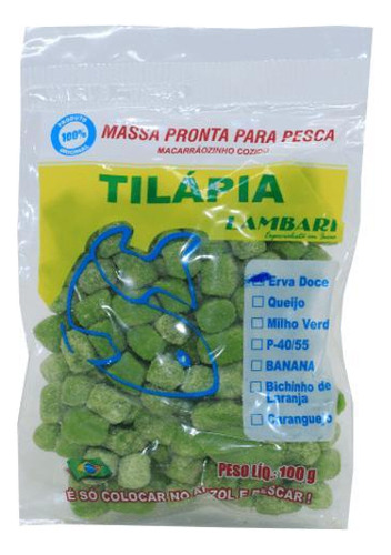 Massa Pesca Sabor Erva Doce Isca Tilapia Pesqueiro Rio Lago