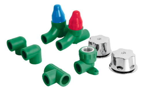 Conexones Codo Conector Valvula Ppr Compatibles Con Tuboplus