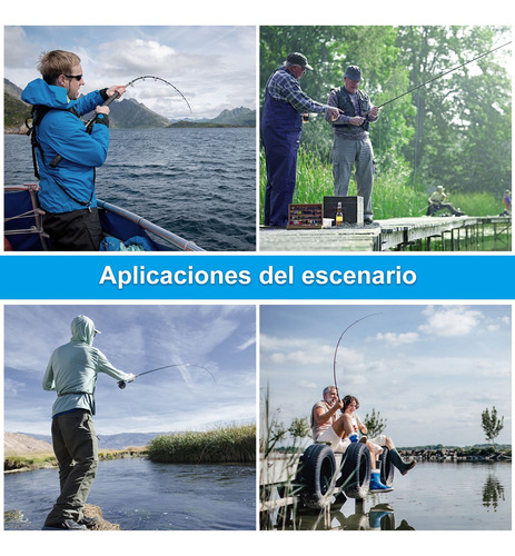 Kit Pesca 2.4m Caña Carrete Señuelo Accesorio Bolsa Completo