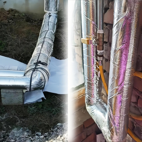 Rollo Fibra Con Aluminio Reforzado 15mtsx1.22mts Aislamiento